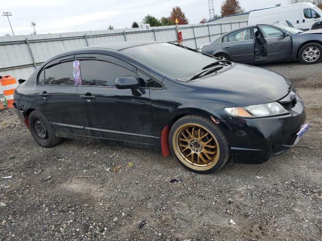2HGFA15599H515719 - 2009 HONDA CIVIC LX BLACK photo 4