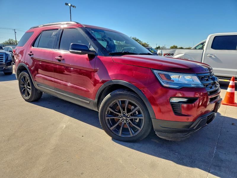 1FM5K7DHXKGA60043 - 2019 FORD EXPLORER XLT أحمر صورة 4