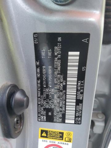 5TDKKRFH6FS064716 - 2015 TOYOTA HIGHLANDER XLE ვერცხლისფერი ფოტო 13