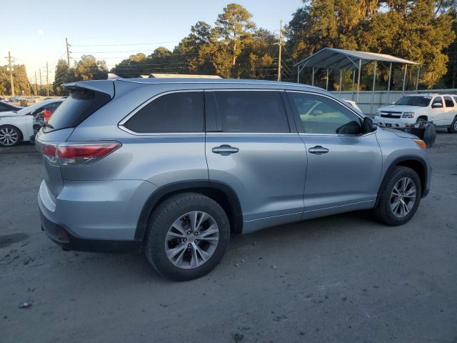 5TDKKRFH6FS064716 - 2015 TOYOTA HIGHLANDER XLE ვერცხლისფერი ფოტო 3