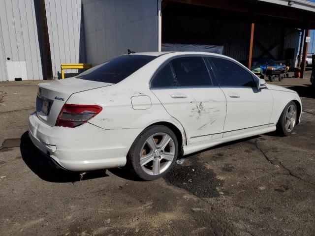 WDDGF8BB3AF442253 - 2010 MERCEDES-BENZ C 300 4MATIC WHITE photo 3