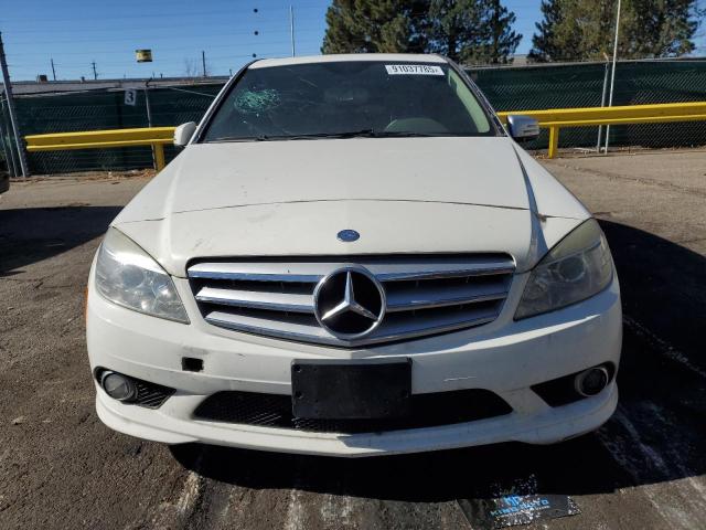 WDDGF8BB3AF442253 - 2010 MERCEDES-BENZ C 300 4MATIC WHITE photo 5