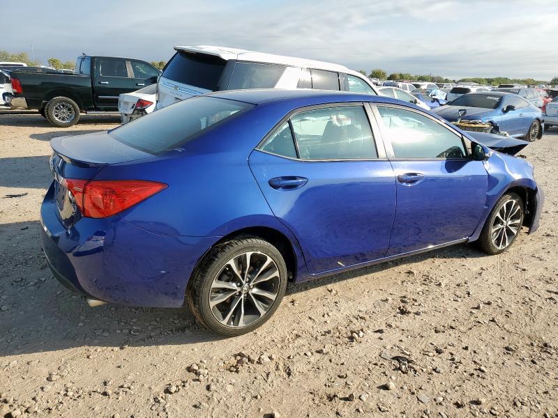 5YFBURHE7KP891446 - 2019 TOYOTA COROLLA L BLUE photo 3
