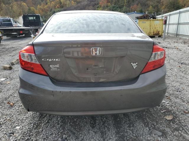 19XFB2F52CE017283 - 2012 HONDA CIVIC LX GRAY photo 6