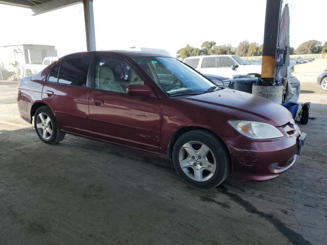 2HGES26704H566775 - 2004 HONDA CIVIC EX BURGUNDY photo 4