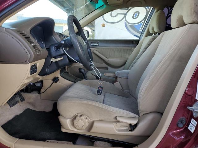 2HGES26704H566775 - 2004 HONDA CIVIC EX BURGUNDY photo 7
