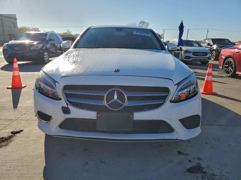 55SWF8EB0KU316650 - 2019 MERCEDES-BENZ C 300 4MATIC WHITE photo 5