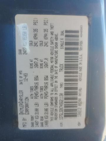 1D7GL32K74S621130 - 2004 DODGE DAKOTA SPORT Blau Foto 12