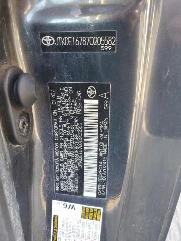 JTKDE167870205582 - 2007 TOYOTA SCION TC 蓝色 照片 12