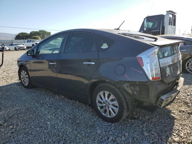 JTDKN3DP5D3045023 - 2013 TOYOTA PRIUS PLUG GRAY photo 2