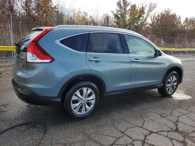 JHLRM4H70CC022090 - 2012 HONDA CR-V EXL TURQUOISE photo 3