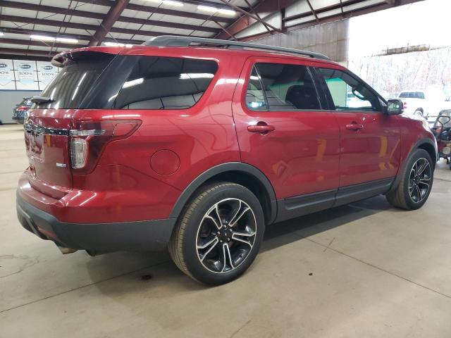 1FM5K8GT1FGB64075 - 2015 FORD EXPLORER SPORT RED photo 3