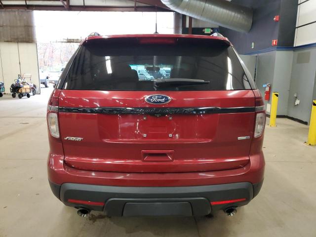 1FM5K8GT1FGB64075 - 2015 FORD EXPLORER SPORT RED photo 6