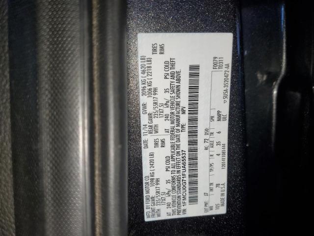 1FMCU0G71FUA65537 - 2015 FORD ESCAPE SE GRAY photo 13