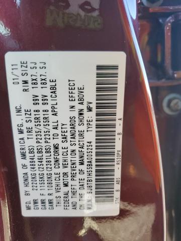 5J8TB1H55BA005254 - 2011 ACURA RDX TECHNOLOGY MAROON photo 14