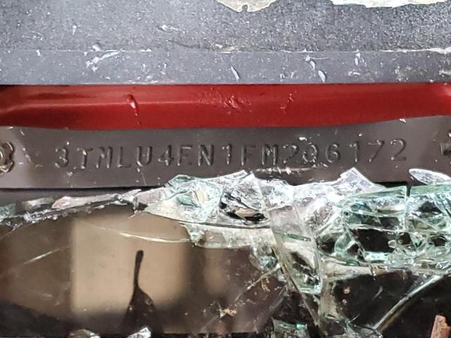 3TMLU4EN1FM206172 - 2015 TOYOTA TACOMA DOUBLE CAB 红色 照片 12