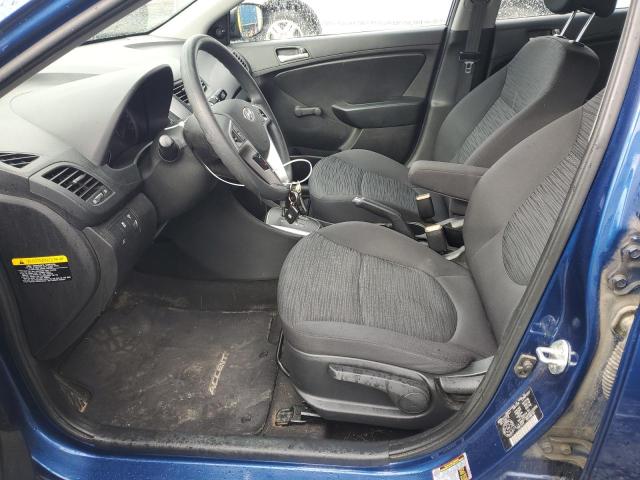 KMHCT5AE0HU318096 - 2017 HYUNDAI ACCENT SE BLUE photo 7