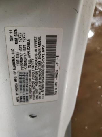 5FNRL5H6XBB062076 - 2011 HONDA ODYSSEY EXL Beyaz fotoğraf 13