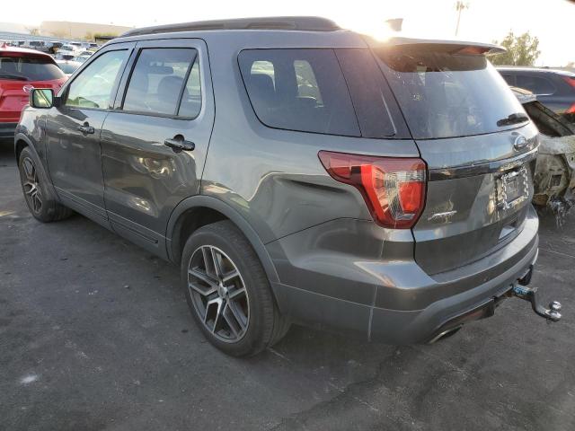 1FM5K8GT9GGA12076 - 2016 FORD EXPLORER SPORT Szary zdjęcie 2