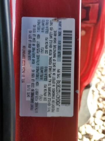 JM3KE4CY1G0738748 - 2016 MAZDA CX-5 TOURING RED photo 14
