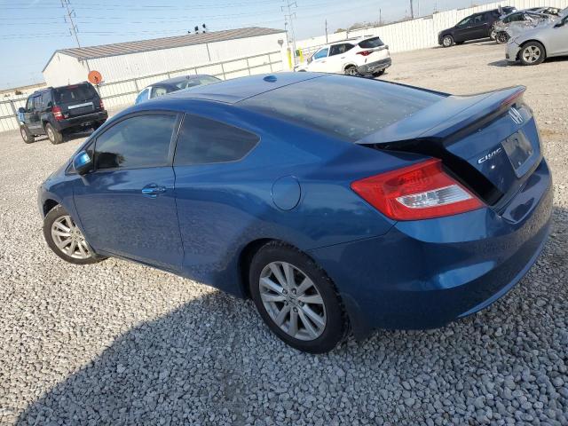 2HGFG3B13CH539873 - 2012 HONDA CIVIC EXL BLUE photo 2