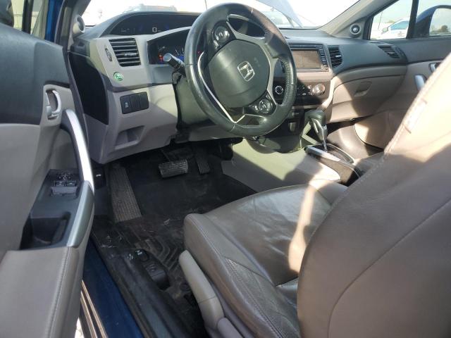 2HGFG3B13CH539873 - 2012 HONDA CIVIC EXL BLUE photo 8
