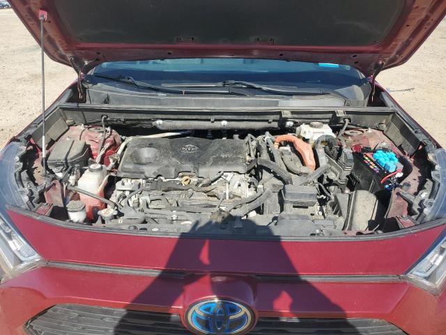 4T3RWRFV4MU016507 - 2021 TOYOTA RAV4 XLE RED photo 12