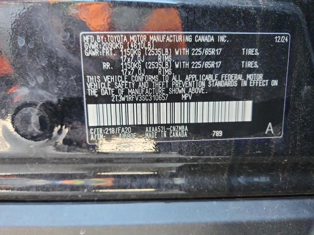 2T3W1RFV3SC310657 - 2025 TOYOTA RAV4 XLE 黑色 照片 13