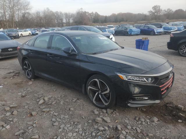 1HGCV1F35JA256895 - 2018 HONDA ACCORD SPORT Чорний фото 4