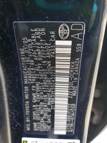 2T1BR32E55C433223 - 2005 TOYOTA COROLLA CE 黑色 照片 12