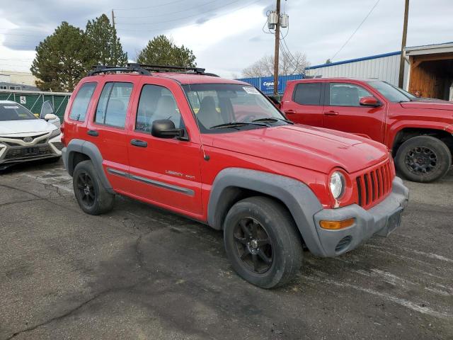 1J4GL48KX3W718346 - 2003 JEEP LIBERTY SPORT Kırmızı fotoğraf 4