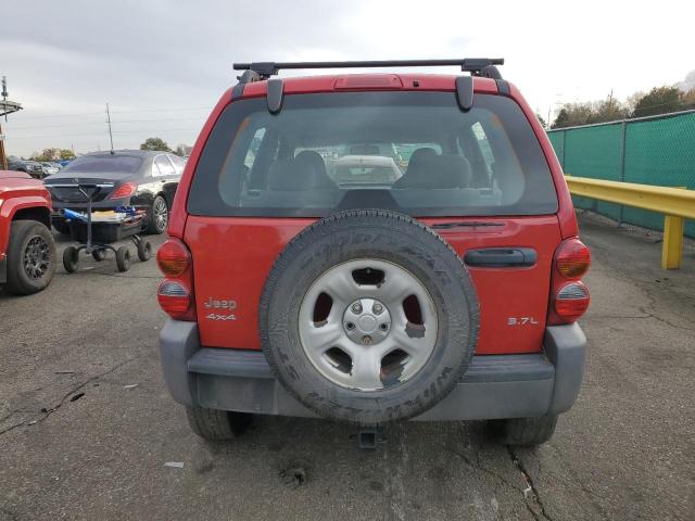 1J4GL48KX3W718346 - 2003 JEEP LIBERTY SPORT Kırmızı fotoğraf 6