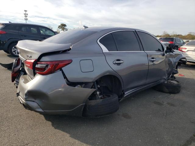 JN1EV7ARXJM444559 - 2018 INFINITI Q50 LUXE Szary zdjęcie 3