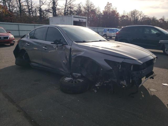 JN1EV7ARXJM444559 - 2018 INFINITI Q50 LUXE Szary zdjęcie 4