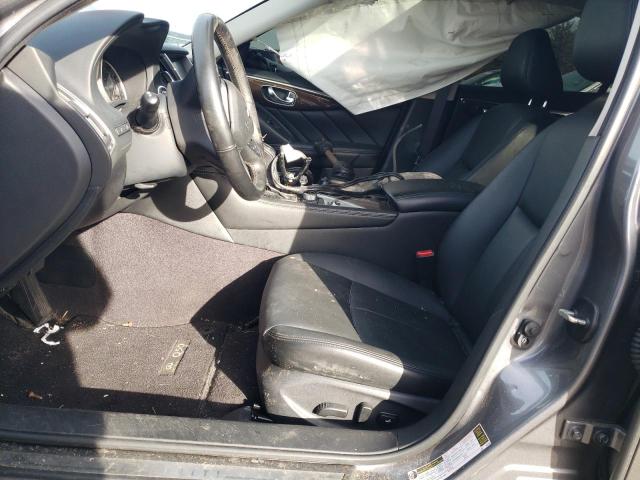 JN1EV7ARXJM444559 - 2018 INFINITI Q50 LUXE Szary zdjęcie 7