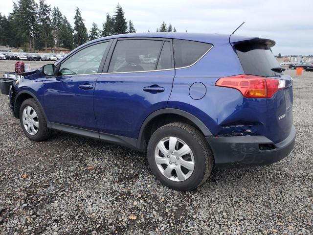 2T3BFREV2FW262509 - 2015 TOYOTA RAV4 LE BLUE photo 2