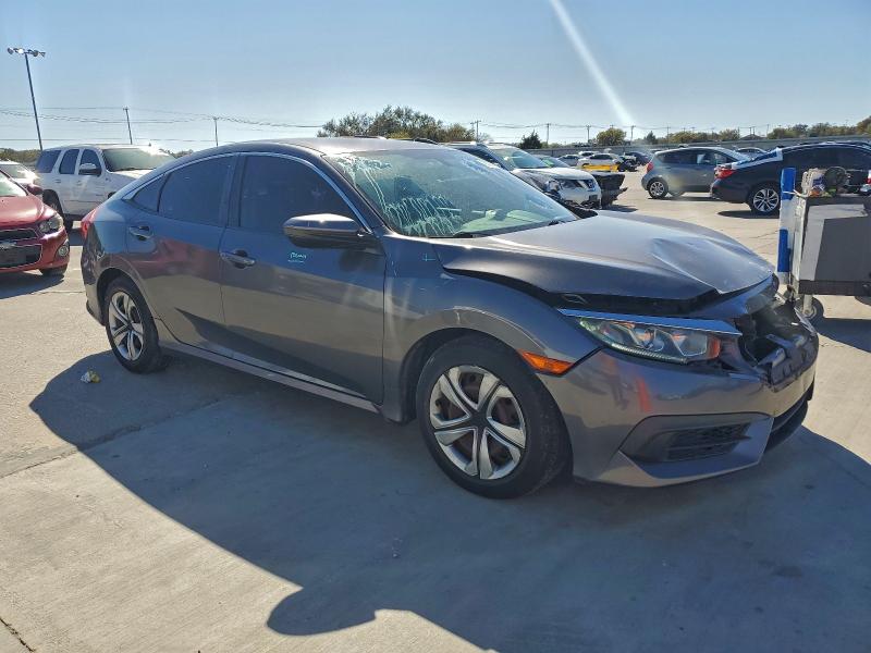 19XFC2F58GE047763 - 2016 HONDA CIVIC LX GRAY photo 4