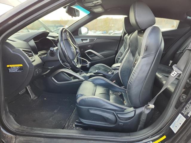 KMHTC6AE7GU255633 - 2016 HYUNDAI VELOSTER TURBO BLACK photo 7