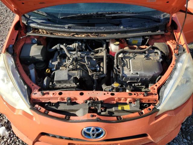 JTDKDTB32D1042935 - 2013 TOYOTA PRIUS C برتقالي صورة 11
