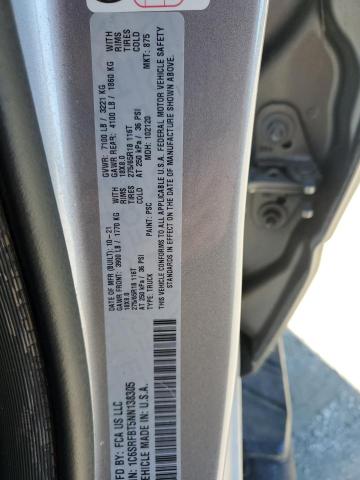 1C6SRFBT5NN138305 - 2022 RAM 1500 BIG HORN/LONE STAR SILVER photo 12