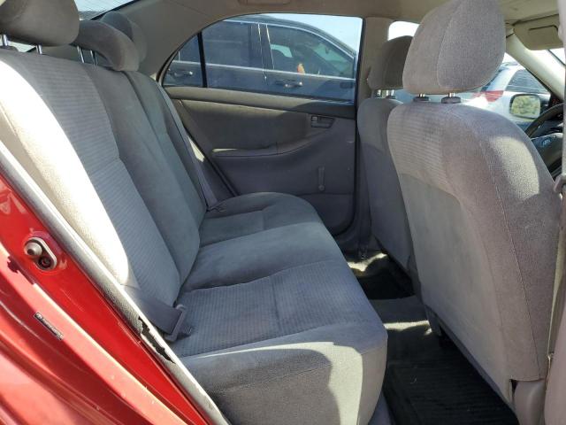 JTDBR32E060073192 - 2006 TOYOTA COROLLA CE წითელი ფოტო 10