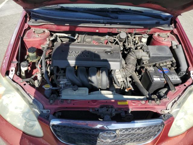 JTDBR32E060073192 - 2006 TOYOTA COROLLA CE წითელი ფოტო 11