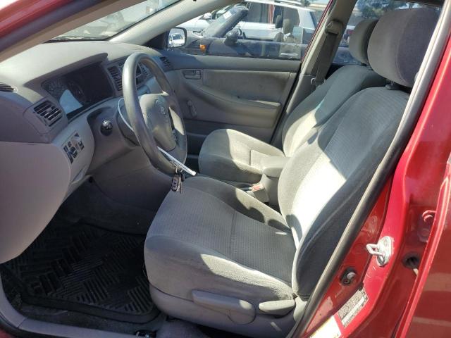 JTDBR32E060073192 - 2006 TOYOTA COROLLA CE წითელი ფოტო 7