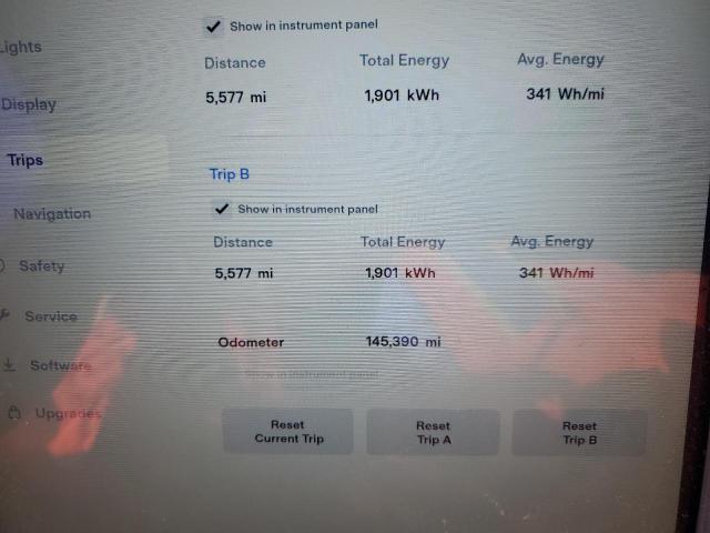 5YJXCBE2XHF056830 - 2017 TESLA MODEL X ნაცრისფერი ფოტო 9