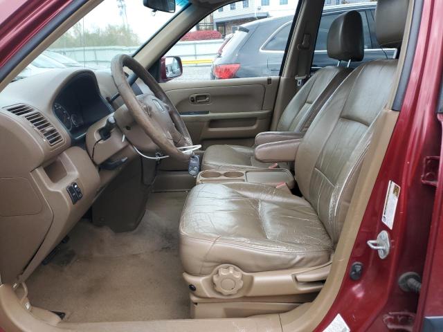 SHSRD78834U219677 - 2004 HONDA CR-V EX BURGUNDY photo 7