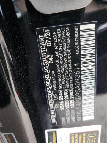 W1KLF4HB9SA093614 - 2025 MERCEDES-BENZ E 350 4MATIC BLACK photo 12