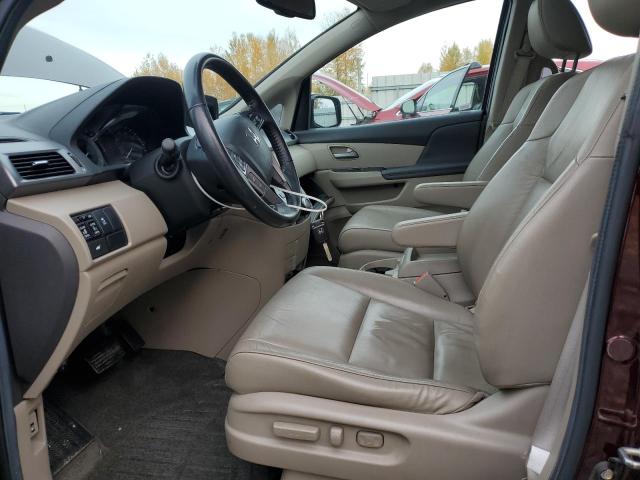 5FNRL5H66DB013640 - 2013 HONDA ODYSSEY EXL Շագանակագույն լուսանկար 7