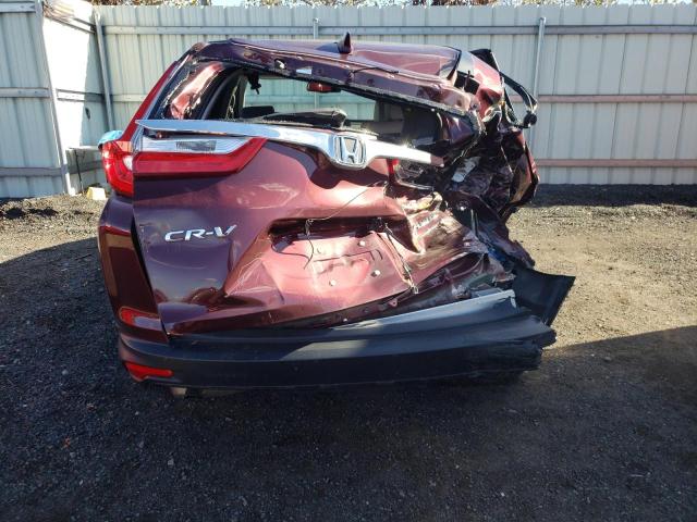 2HKRW2H86KH608512 - 2019 HONDA CR-V EXL BURGUNDY photo 6
