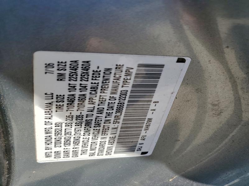 5FNRL38866B122303 - 2006 HONDA ODYSSEY TOURING 灰色 照片 13