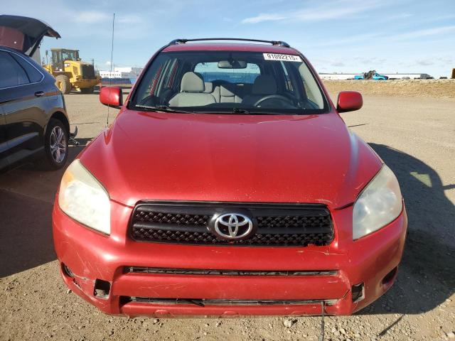 JTMBD33V286076012 - 2008 TOYOTA RAV4 RED photo 5